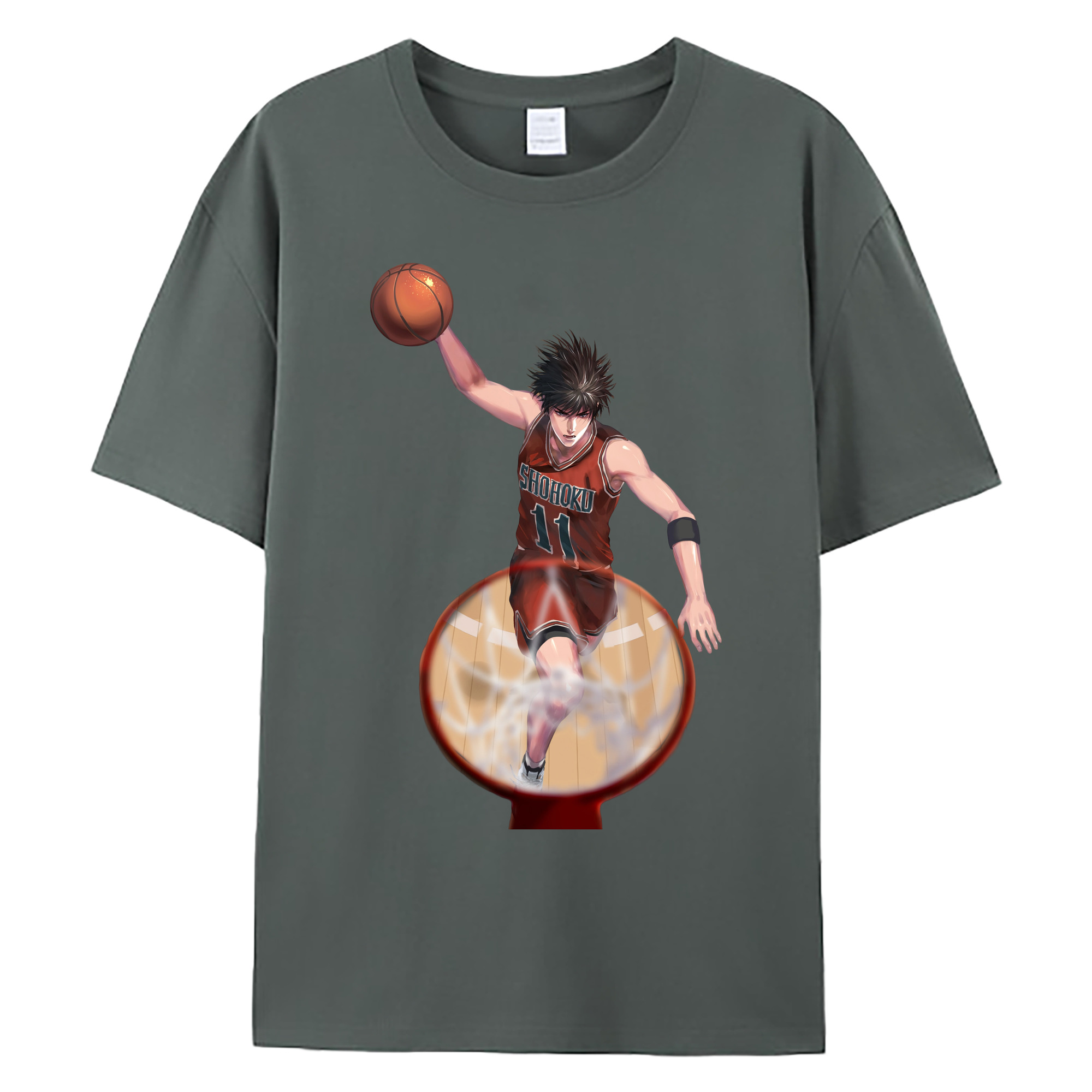 （画像用） SLAM DUNK／スラムダンク 綿100％ メンズ半袖Tシャツ｜肌触りやわらか＆通気性
